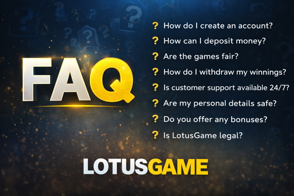 LotusGame247 FAQ – Cricket Betting Help & Support Guide